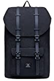 KAUKKO Sac à Dos Loisir pour 15 Pouces Ordinateur Portable 27 * 17 * 47 cm, 21.57 L (Noir JNL-D2-03)