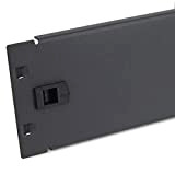 kenable Plaque d'obturation solide sans outils pour armoire de données 2U Comms Noir 48,3 cm