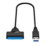 Kentop Adaptateur USB 3.0 vers disques durs SSD SATA 2,5", câble adaptateur USB vers SATA