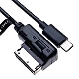 Keple AMI pour USB Type C Adaptateur câble MP3 Compatible avec Les Audi A3, A4, S4, A5, S5, S6, A8, ...
