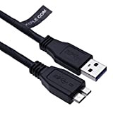 Keple Câble USB-B Compatible avec Toshiba Basics Canvio Prêt HDTB110EK3BA HDTD210ES3EA HDTU110EKWC1 Store Plus HDTP105EK3AA | StoreJet 25M3 25H3 25A3 ...