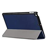 Kepuch Custer Coque pour iPad Mini 5/Mini 4,PU-Cuir Étui Housse pour iPad Mini 5/Mini 4 - Bleu