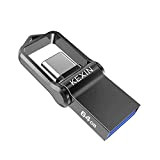 KEXIN Clé USB Type C 64Go, Mini USB 3.0 64 Go Dual OTG Métal Étanche pour PC Dell XPS Console ...