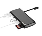 KHOMO Adaptateur USB C Hub avec multi connexions HDMI 4 K 3 ports USB 3.0 Lecteur carte micro SD/SD pour Apple MacBooks et MacBook ...