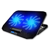 Kiki Notebook Cooler Laptop Cooling Portable Stable Antidéflagrant Bonne Helper Fort Vent Faible Bruit Réglage Multi-Angle Refroidisseur pour Ordinateur Portable ...