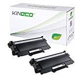 Kineco Pack de 2 Cartouches de Toner Compatible avec Brother TN2010 HC Noir HL-2130 DCP-7055 DCP-7057 HL-2132 DCP-7055 W HL-2130 ...