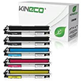 Kineco Pack de 5 Cartouche Compatible avec HP 130A CF350A-CF353A HC Noir, Cyan, Magenta, Jaune