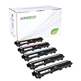 Kineco Pack de 5 Cartouches de toner compatible avec Brother TN241 TN245 HC noir, cyan, magenta, jaune DCP-9020 CDW HL-3140 ...