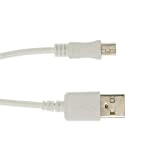 Kingfisher Technologie 90 cm USB Data Sync et Charger Power câble Blanc Lead Adaptor (22awg) pour Amcrest Am-gl300 V2 GPS Tracker