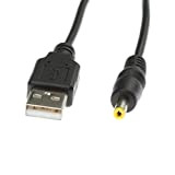Kingfisher Technology 90cm USB 5V 2A PC Black Charger Power Cable Lead Adaptor (18AWG) for Sennheiser RS 160 Digital Wireless ...