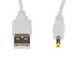 Kingfisher Technology 90cm USB 5V 2A PC White Charger Power Cable Lead Adaptor (18AWG) for Sony RDP-M5iP RDPM5iP iPhone Speaker ...