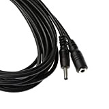 Kingfisher Technology Long 3m Extension Lead 2A Female to Male DC Plug Power Charger Cable Black (22AWG) 4 Wanscam HW0028 ...