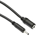 Kingfisher Technology Long 3m Extension Lead 2A Female to Male DC Plug Power Charger Cable Black (22AWG) 4 Hyundai T7S ...