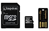 Kingston 32Go Multi Kit - Kit avec carte microSD et adaptateurs classe 10, noir