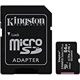 Kingston Canvas Select Plus Carte MIcro SD SDCS2/64GB Class 10 + Adaptateur inclus