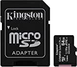 Kingston Carte mémoire microSD SDHC 64 Go pour Samsung Galaxy J3 2016 Duos