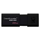 Kingston DataTraveler 100 G3-DT100G3/32GB USB 3.0 Clé USB , 32 GB, Noir