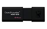 Kingston DataTraveler 100 G3-DT100G3/64GB USB 3.0 Clé USB , 64 GB, Noir
