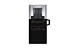 Kingston DataTraveler microDuo3 G2 - DTDUO3G2/128GB Clé microUSB et USB Type-A pour Android OTG, Noir
