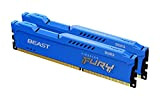 Kingston FURY Beast Blue 8GB (2x4GB) 1600MHz DDR3 CL10 Desktop Memory Kit of 2 KF316C10BK2/8