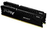 Kingston FURY Beast DDR5 32GB (2x16GB) 6000MT/s DDR5 CL36 DIMM Mémoire pour PC de Gamer Kit de 2 - KF560C36BBEK2-32