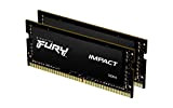 Kingston FURY Impact 16GB (2x8GB) 2666MHz DDR4 CL15 Mémoire d’ordinateur Portable Kit de 2 KF426S15IBK2/16