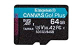 Kingston SDCG3/64GBSP Carte mémoire microSD ( 64GB microSDXC Canvas Go Plus 170R A2 U3 V30 Sans SD adaptateur)