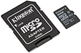 Kingston SDCS/16GB Carte MicroSD Canvas Select UHS-I Classe 10 avec vitesse de lecture allant jusqu’à 80Mo/s ( avec adaptateur SD ...