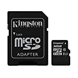 Kingston SDCS/32GB Carte MicroSD Canvas Select UHS-I Classe 10 avec vitesse de lecture allant jusqu’à 80Mo/s ( avec adaptateur SD ...
