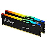 Kingston Technology KF560C36BBEAK2-32 Fury Beast DDR5 RGB 32GB (2x16GB) 6000MT/s DDR5 CL36 DIMM Mémoire pour PC de Gamer Kit de ...