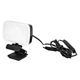 Kit D'éclairage Vidéo LED de Table, Tête Rotative ABS à 360°, éclairage de Webcam pour Ordinateur Portable Rechargeable Réglable à ...