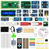 Kit Raspberry Pi Pico, STUUC Kit de Démarrage basé sur RP2040, avec Tutoriels et Applications de Module, 46 Types d'Accessoires ...