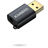 KiwiBird Adaptateur USB Audio vers Jack 3,5mm, Prise Jack USB Casque et Microphone, TRRS 4 Pôles Connecteur, Carte Son Externe ...