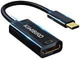KiWiBiRD Adaptateur USB C Type C Thunderbolt 3 vers DisplayPort 4K (DP 1.2a, 3840x2160@60Hz, 2560x1440@144Hz) Compatible avec MacBook Air, MacBook ...