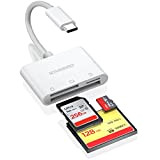 KiWiBiRD Lecteur de Carte USB C CF SD Micro SD pour CompactFlash SDHC SDXC UHS-I Carte, Adaptateur SD vers Type ...