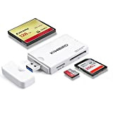 KiWiBiRD USB 3.0 (3.1 Gen 1) Lecteur de Carte Super Rapide 9-en-1 pour Cartes CF (UDMA), SDXC, SD, MMC, RS-MMC, ...
