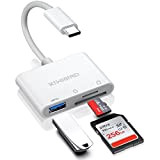 KiWiBiRD USB C Lecteur de Carte SD, Adaptateur Micro SD vers Type C OTG pour Cartes SDHC SDXC TF UHS-I ...