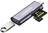 KiWiBiRD USB C Lecteur de Carte SD Micro SD, Adaptateur Carte SDHC SDXC Type C Compatible avec MacBook Air Pro, ...