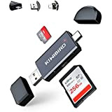 KiWiBiRD USB C SD Micro SD Lecteur de Carte, Type-C USB-A Micro USB Adaptateur de Carte mémoire pour Cartes SDXC ...