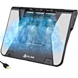 KLIM Airflow + Refroidisseur PC Portable + Turbine Innovante à Flux Croisé Haute Performance + Matériaux Haute Qualité + Garantie ...