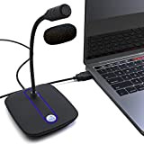 KLIM C4 - Microphone USB PC et Mac - Compatible avec Tout Ordinateur - Micro de Bureau Professionnel - Audio ...