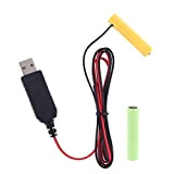 KLOVA LR03 AAA Battery Eliminator USB Power Supply Cable Remplacer 1 à 4pcs 1.5V AAA Battery pour Jouet électrique Lampe ...
