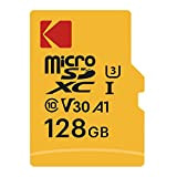 KODAK Carte mémoire microSDHC 128G Classe 10 UHS-I U3 V30 A1 Ultra Performance