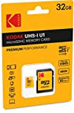 Kodak - Carte Micro SD 32 Go UHS-I U1 V10 A1 microSDHC/XC - Carte Mémoire Micro SD - Vitesse de ...