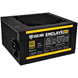 KOLINK Enclave 80 Plus Gold Alimentation PC 500W Modulaire - Haute Performance - Alimentation PC Silencieuse - Power Supply 500W