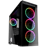 Kolink Horizon RGB Midi Tower Boîtier d'ordinateur - Étui pour PC - Fenêtre en Verre trempé - Noir