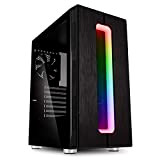 Kolink Nimbus RGB Midi-Tower - Boîtier PC - Panneau latéral en Verre trempé - éclairage RGB - Noir
