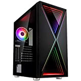 Kolink Void X Boitier PC Moyen Tour - Façade avec éclairage RGB - Panneau latéral en Verre trempé - Noir