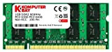 Komputerbay 1 Go DDR2 800 MHz PC2-6300 PC2-6400 DDR2 800 (200 PIN) Mémoire SODIMM pour ordinateur portable