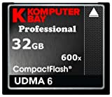 KOMPUTERBAY 32 Go Professional CARTE COMPACT FLASH CF 600X 90MB / s Vitesse Extreme UDMA 6 RAW 32 Go